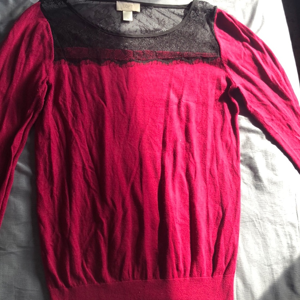 Burgundy blouse